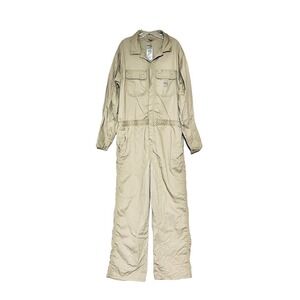 Carhartt FR Coveralls Mens 46 Regular Beige FRX010 Overalls Fire Resistant HRC2